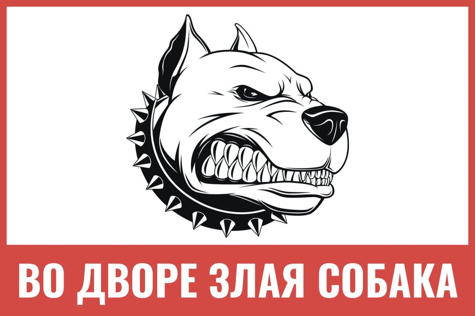 Злая собака во дворе зима