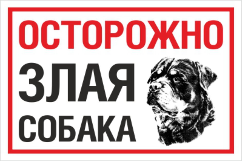 Во дворе злая собака