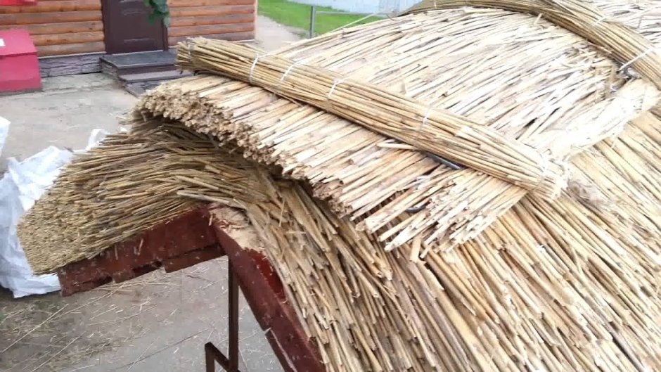 Солома для кровли