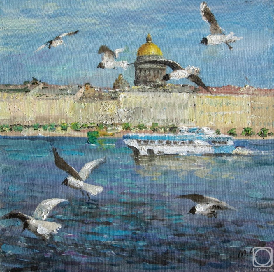 Питер Нева на картинах художников
